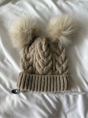 🌶️ 5 for $20: GAP Kids Cable Knit Beanie with Double Faux Fur Poms